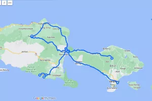 Karte Java Bike Erlebnis Tour