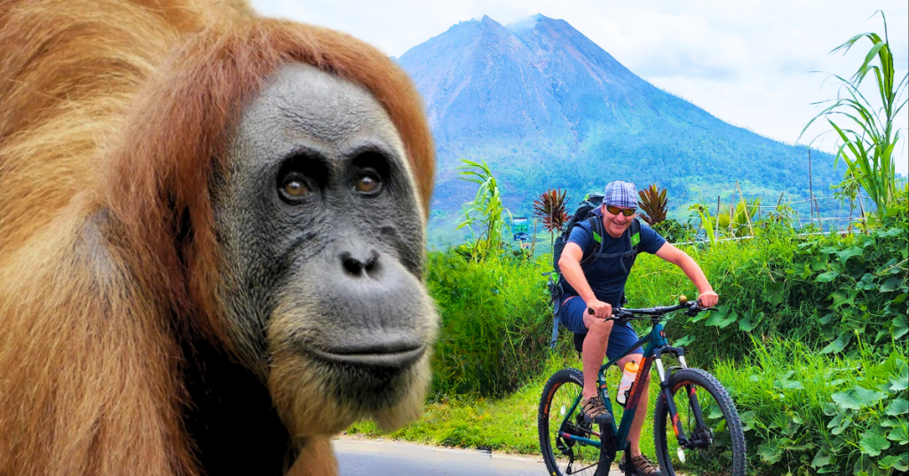 nord sumatra bike abenteuer mit orangutans und vulkan besteigung, radfahren mountainbike tour in Indonesien mit cocostravel