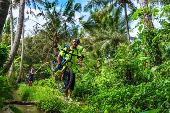 Erleben Sie eine unvergessliche Tagestour mit dem Bike zu den Reisterrassen und dem heiligen Wasser in Bali!